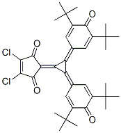 CAS 登录号：63165-93-5， 2-[2,3-二[3,5-二(1,1-二甲基乙基)-4-氧代-2,5-环己二烯-1-亚基]环丙亚基]-4,5-二氯-4-环戊烯-1,3-二酮