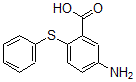 CAS 登录号：63185-86-4， 5-氨基-2-(苯基硫代)-苯甲酸