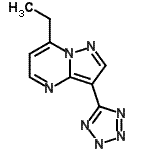 CAS 登录号：632363-23-6， 7-乙基-3-(2H-四唑-5-基)吡唑并[1,5-a]嘧啶