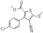 CAS#: 63244-05-3, Methyl 3-(4-Chlorophenyl)-4-Cyano-5-(Methylsulfanyl)-2-Thiophenecarboxylate