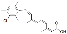 CAS 登录号：63245-11-4， (2Z,4Z,6Z,8Z)-9-(3-氯-2,4,6-三甲基-苯基)-3,7-二甲基-壬-2,4,6,8-四烯酸