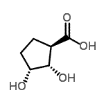 CAS#: 63358-37-2, (1R,2S,3R)-2,3-Dihydroxycyclopentanecarboxylic Acid