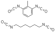 CAS 登录号：63368-95-6， 1,3-二异氰酸甲基-苯与 1,6-二异氰酸己烷的聚合物