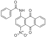 CAS 登录号：6337-18-4， N-(9,10-二氢-4-硝基-9,10-二氧代-1-蒽基)-苯甲酰胺