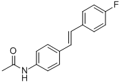 CAS 登录号：63407-60-3， 4'-[(E)-P-氟苯乙烯基]乙酰苯胺