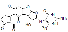 CAS#: 63425-04-7, 2,3-Dihydro-2-(N(7)-Guanyl)-3-Hydroxyaflatoxin B1