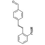 CAS 登录号：63443-11-8， 2-[2-(4-甲酰基苯基)乙烯基]苯甲腈