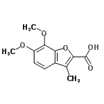 CAS 登录号：63445-53-4， 6,7-二甲氧基-3-甲基-1-苯并呋喃-2-羧酸