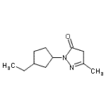 CAS 登录号：634586-05-3， 2-(3-乙基环戊基)-5-甲基-2,4-二氢-3H-吡唑-3-酮