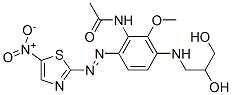 CAS#: 63467-10-7, N-[3-[(2,3-Dihydroxypropyl)Amino]-2-Methoxy-6-[(5-Nitrothiazol-2-Yl)Azo]Phenyl]Acetamide