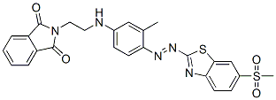 CAS#: 63467-13-0, N-[2-[[3-Methyl-4-[[6-(Methylsulphonyl)Benzothiazol-2-Yl]Azo]Phenyl]Amino]Ethyl]Phthalimide