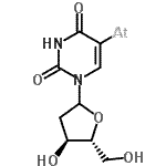 CAS#: 63473-09-6, [1-[(4S,5R)-4-Hydroxy-5-(Hydroxymethyl)Tetrahydrofuran-2-Yl]-2,4-Dioxo-Pyrimidin-5-Yl]Astatine