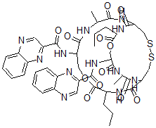 CAS#: 63478-55-7, Des-N-tetramethyltriostin A