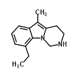 CAS#: 635284-31-0, 9-Ethyl-5-methyl-1,2,3,4-tetrahydropyrimido[1,6-a]indole