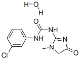 CAS 登录号：63540-28-3， 3-(3-氯苯基)-1-(1-甲基-4-氧代-5H-咪唑-2-基)脲水合物