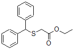 CAS 登录号：63547-23-9， 2-[(二苯基甲基)硫代]-乙酸乙酯
