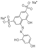 CAS#: 63589-22-0, 4-[2-(2,4-Dihydroxyphenyl)Diazenyl]-5-Hydroxy-2,7-Naphthalenedisulfonicacid Sodium Salt (1:2)