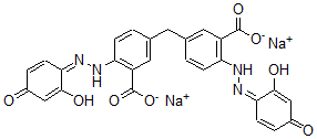 CAS#: 63589-40-2, 3,3'-Methylenebis[6-[(2,4-Dihydroxyphenyl)Azo]Benzoic Acid Sodium] Salt