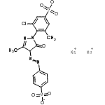 CAS#: 6359-54-2, Disodium 3-Chloro-5-Methyl-4-{3-Methyl-5-Oxo-4-[(4-Sulfonatophenyl)Diazenyl]-4,5-Dihydro-1H-Pyrazol-1-Yl}Benzenesulfonate