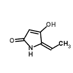 CAS 登录号：63592-07-4， (5E)-5-亚乙基-4-羟基-1,5-二氢-2H-吡咯-2-酮