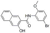 CAS 登录号：6369-12-6， N-(5-溴-2-甲氧基苯基)-3-羟基-2-萘甲酰胺