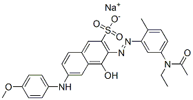 CAS#: 6369-33-1, Sodium 3-[[5-(Acetylethylamino)-O-Tolyl]Azo]-4-Hydroxy-6-[(4-Methoxyphenyl)Amino]Naphthalene-2-Sulphonate