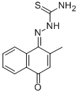 CAS#: 63690-21-1, 2-(2-Methyl-4-oxo-1(4H)-naphthalenylidene)hydrazinecarbothioamide