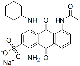 CAS 登录号：6370-63-4， 5-(乙酰氨基)-1-氨基-4-(环己基氨基)-9,10-二氢-9,10-二氧代蒽-2-磺酸钠盐