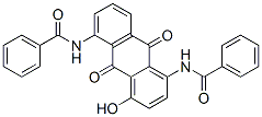 CAS 登录号：6370-96-3， N,N'-(4-羟基-9,10-二氢-9,10-二氧代蒽-1,5-二基)二(苯甲酰胺)