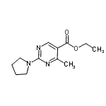 CAS 登录号：637003-39-5， 乙基4-甲基-2-吡咯烷-1-基-嘧啶-5-羧酸酯