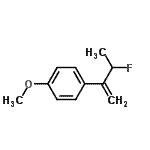 CAS 登录号：637041-24-8， 1-(3-氟-1-丁烯-2-基)-4-甲氧基苯