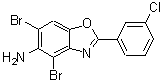 CAS#: 637302-89-7, 4,6-Dibromo-2-(3-chlorophenyl)-1,3-benzoxazol-5-amine