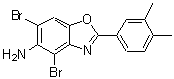 CAS#: 637302-96-6, 4,6-Dibromo-2-(3,4-dimethylphenyl)-1,3-benzoxazol-5-amine