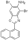 CAS#: 637303-02-7, 4,6-Dibromo-2-(1-naphthyl)-1,3-benzoxazol-5-amine