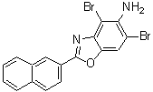 CAS#: 637303-05-0, 4,6-Dibromo-2-(2-naphthyl)-1,3-benzoxazol-5-amine