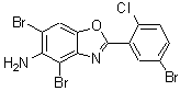 CAS 登录号：637303-18-5， 4,6-二溴-2-(5-溴-2-氯苯基)-1,3-苯并恶唑-5-胺