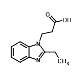 CAS#: 637322-36-2, 3-(2-Ethyl-1H-benzimidazol-1-yl)propanoic acid