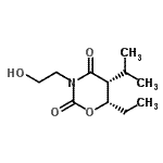 CAS#: 637337-95-2, (5R,6S)-6-Ethyl-3-(2-hydroxyethyl)-5-isopropyl-1,3-oxazinane-2,4-dione