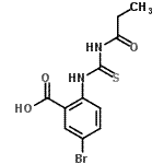 CAS 登录号：637728-14-4， 5-溴-2-[(丙酰基硫代氨基甲酰)氨基]苯甲酸