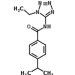 CAS#: 638146-73-3, N-(1-Ethyl-1H-tetrazol-5-yl)-4-isopropylbenzamide