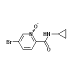 CAS#: 638219-79-1, 5-Bromo-N-cyclopropyl-2-pyridinecarboxamide 1-oxide