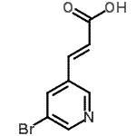 CAS 登录号：638220-12-9， (2E)-3-(5-溴-3-吡啶基)丙烯酸