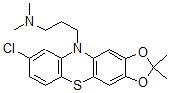 CAS#: 63834-02-6, 8-Chloro-N,N-Dimethyl-10H-2,2-dimethyl-1,3-Dioxolo[4,5-b]Phenothiazine-10-Propan-1-Amine