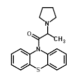 CAS 登录号：63834-18-4， 1-(10H-吩噻嗪-10-基)-2-(1-吡咯烷基)-1-丙酮
