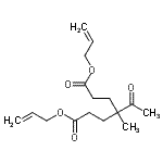 CAS 登录号：63834-25-3， 二烯丙基4-乙酰基-4-甲基庚烷二酸酯