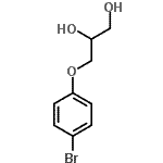 CAS 登录号：63834-59-3， 3-(4-溴苯氧基)-1,2-丙烷二醇