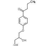 CAS#: 63834-66-2, 1-[4-(2,3-Dihydroxypropoxy)Phenyl]-1-Butanone