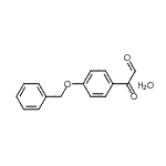 CAS 登录号：63846-62-8， [4-(苄氧基)苯基](氧代)乙醛水合物(1:1)
