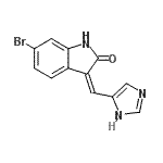 CAS#: 638563-57-2, (3Z)-6-Bromo-3-(1H-imidazol-5-ylmethylene)-1,3-dihydro-2H-indol-2-one