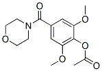 CAS 登录号：63868-49-5， 4-(4-乙酰氧基-3,5-二甲氧基苯甲酰基)吗啉